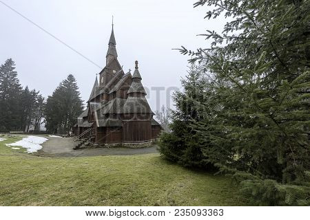 The Gustav Adolf Stabkirche In Harz National Park
