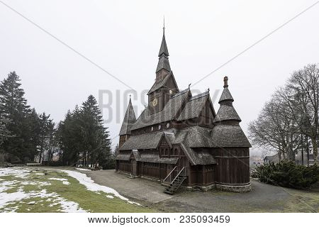 The Gustav Adolf Stabkirche In Harz National Park