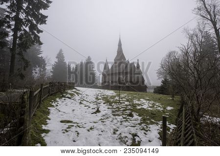 The Gustav Adolf Stabkirche In Harz National Park