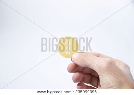 Cryptocurrency Hand Is Holding A Nxt Coin In A Composition