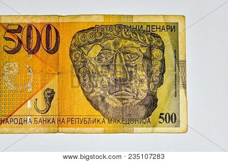 Close-up Macedonia Currency, Macedonian Denar Bank Note
