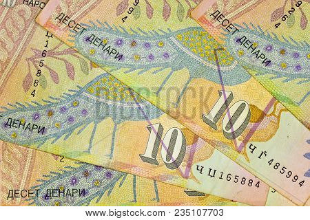 Close-up Macedonia Currency, Macedonian Denar Bank Note