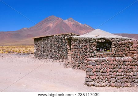 Atacama Desert, Chile - May 03, 2013: Entrance To Miniques Lagoon. Atacama Desert.