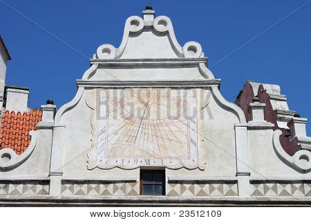 Sluneční hodiny v zámku Český Krumlov