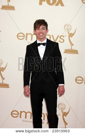 LOS ANGELES - SEP 18: Kevin McHale arrivando alla 63a Primetime Emmy Awards al Nokia Theater il S