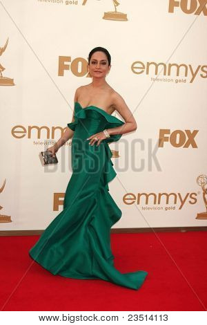 LOS ANGELES - Syyskuu 18: Archie panjabin saapuu 63 Primetime Emmy Awards Nokia Theaterissa