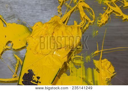 Yellow Color Of Plastisol Ink