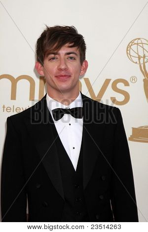 LOS ANGELES - SEP 18: Kevin McHale arrivando alla 63a Primetime Emmy Awards al Nokia Theater il S