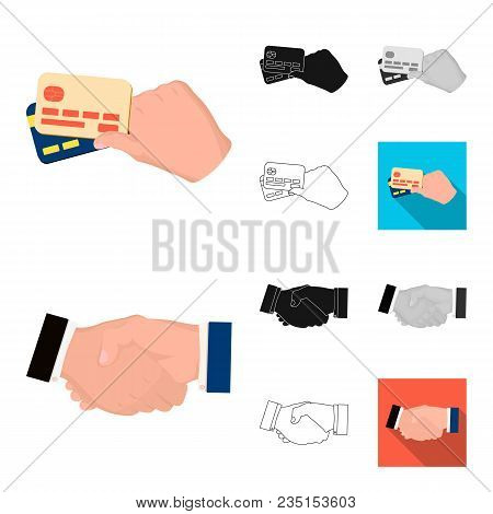E-commerce And Business Cartoon, Black, Flat, Monochrome, Outline Icons In Set Collection For Design