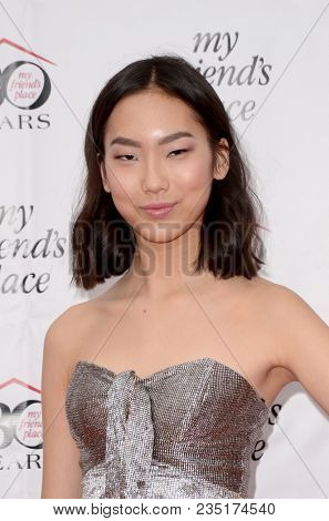 LOS ANGELES - APR 7:  Madison Hu at the My Friend's Place 30th Anniversary Gala on the Hollywood Palladium on April 7, 2018 in Los Angeles, CA