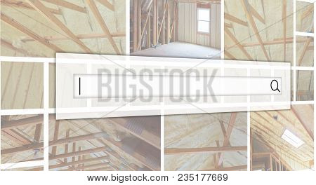 Thermal And Hidro Insulation Inside Wall Insulation Interior View Construction New Residential Home.