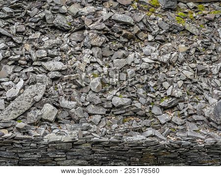 Man Made Rock Wall As A Background