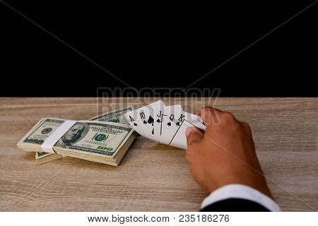 Gambling Concepts. Businessmen Are Gambling In The Casino. Betting Is A Gamble For Investors. Busine