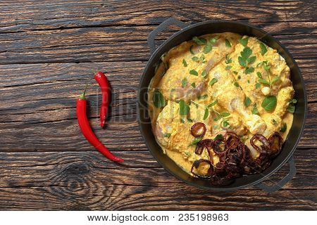 Raw Pieces Of Chicken With Spices