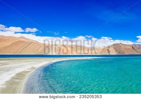 Pangong Lake, Is An Endorheic Lake In The Himalayas