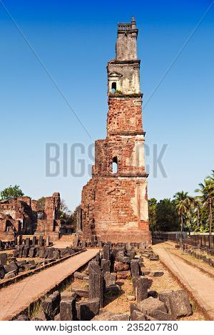 Augustine Ruins In Old Goa, Goa State, India