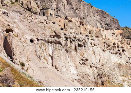 Vardzia Is A Cave Monastery Site Located Near Aspindza, Georgia. It Is A Very Popular Tourist Destin