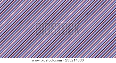 Light Lilac Blue Seamless Inclined Stripes Background. Modern Colors Sidelong Lines Texture. Vintage