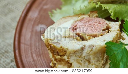Embutido - Meatloaf Prepared Filipino Style , Close Up