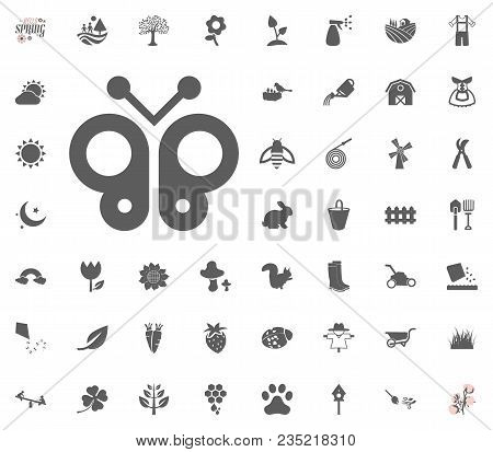 Butterfly Icon. Spring Vector Illustration Icon Set