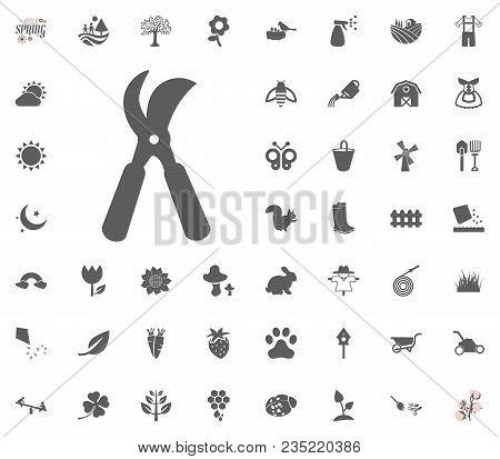 Pruner Icon. Spring Vector Illustration Icon Set