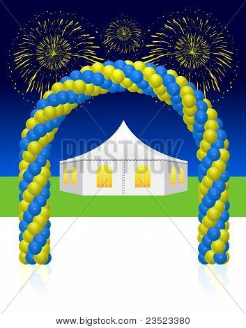 Mariage blanc ou tente de divertissement