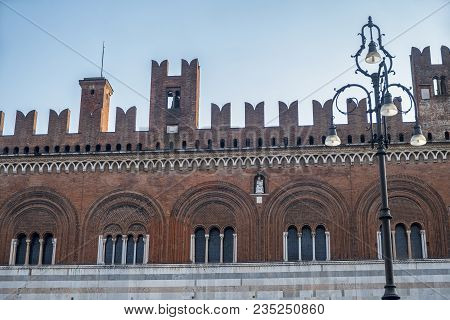 Piacenza, Emilia Romagna, Italy: The Gotico Palace, In The Main Square Of The City, Piazza Cavalli