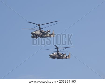 Krasnodar, Russia - March 28, 2018: Ka-52 