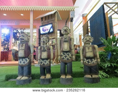 Jakarta, Indonesia - June 8, 2017: Miniatures Of Punakawan, Unique Type Of Character In Indonesian W