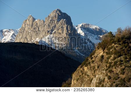 Foratata Peak in Tena Valley, Aragon, Huesca, Spain.