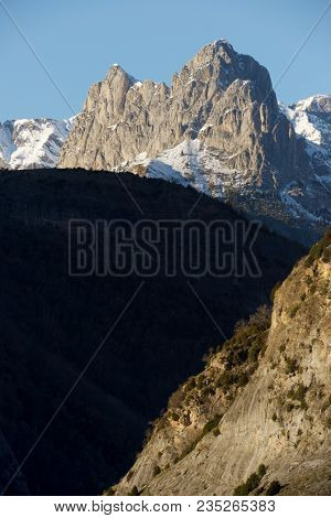 Foratata Peak in Tena Valley, Aragon, Huesca, Spain.