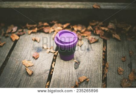 Scheunau, Germany, September 2016: The Biodegradable Coffee Cup Made By Eco Soulife Standing On The 