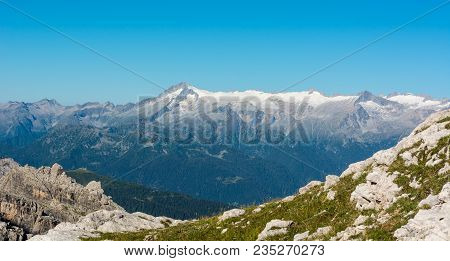 Spectacular Mountain View. Brenta Dolomites In Italy Are Unesco World Heritage Site.