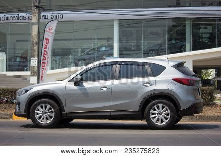 Chiang Mai, Thailand -march 13 2018: Private Car, Mazda Cx-5,cx5. On Road No.1001, 8 Km From Chiangm