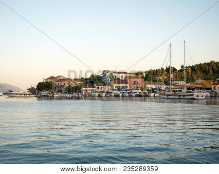 Fiskardo Village In Kefalonia, Greece