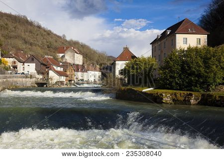 View Of Lods In Doubs,  Bourgogne-franche-comte, France