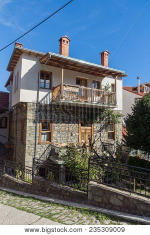 Metsovo, Epirus, Greece - October 19, 2013: Autumn View Of Village Of Metsovo Near City Of Ioannina,