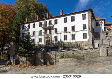 Metsovo, Epirus, Greece - October 19, 2013: Autumn View Of Village Of Metsovo Near City Of Ioannina,