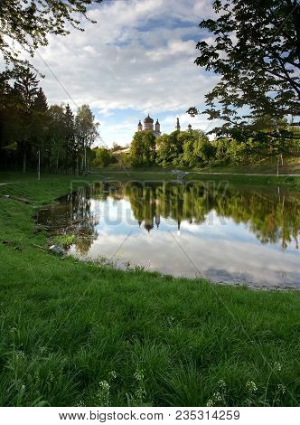 Park With The Church In The Summer Day , Kiev