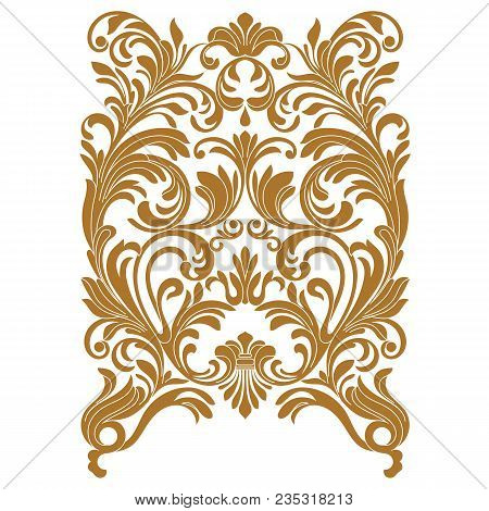 Golden vintage ornament, baroque ornament, scroll ornament, engraving ornament, border ornament, floral ornament, retro pattern, antique pattern, style acanthus pattern, foliage pattern, swirl pattern decorative pattern, filigree pattern. vector