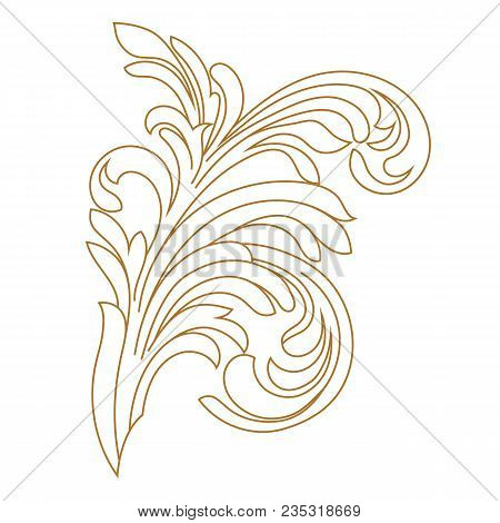 Golden vintage ornament, baroque ornament, scroll ornament, engraving ornament, border ornament, floral ornament, retro pattern, antique pattern, style acanthus pattern, foliage pattern, swirl pattern decorative pattern, filigree pattern. vector