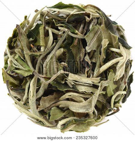 Yunnan Bai Mu Dan Early Spring White Tea Round Shape Isolated