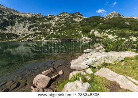 Amazing Landscape With Fish Banderitsa Lake, Pirin Mountain, Bulgaria