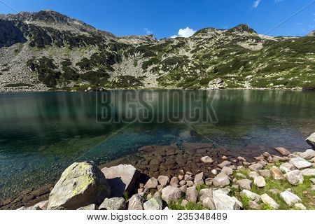 Amazing Landscape With Fish Banderitsa Lake, Pirin Mountain, Bulgaria