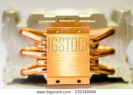 Concept Of Air Cooling Of The Central Processor Of A Computer Aluminum Radiator With Copper Heat Pip