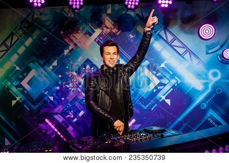 Amsterdam, Netherlands - March, 2017: Wax Figure Of Dutch Dj, Record Producer And Remixer Robbert Va