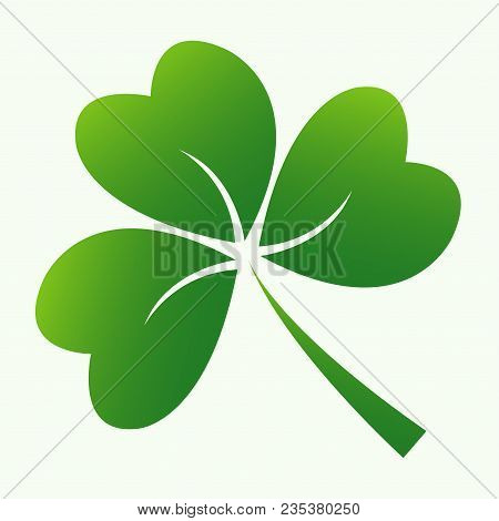 Leaf Of Clover Icon Three Irish Vector Patrick