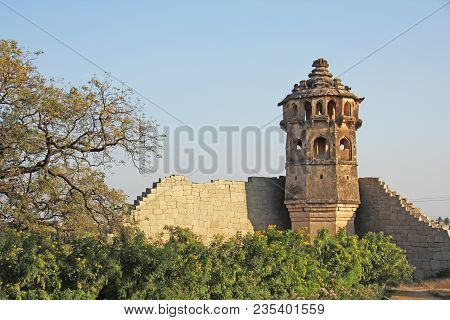 Watch Tower Of Zanana Enclosure At Hampi - A Unesco World Heritage Site Located In Karnataka, India.