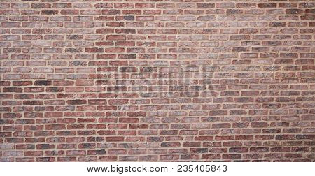 Wall Bricks Background Mock Up With Red Brick