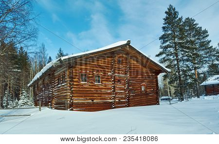 Russian Traditional Wooden Peasant House